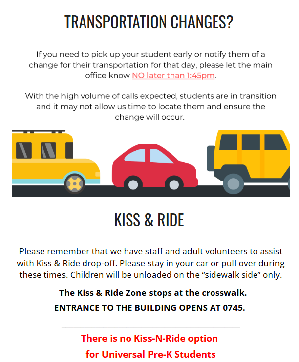 Transportation Changes